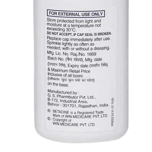 betadine powder 10 gm